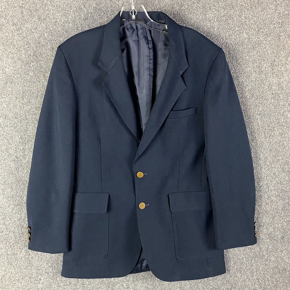 Levi's‎ Action Suit Men's 40R Blazer Jacket Blue 2 Buttons Formal Adults
